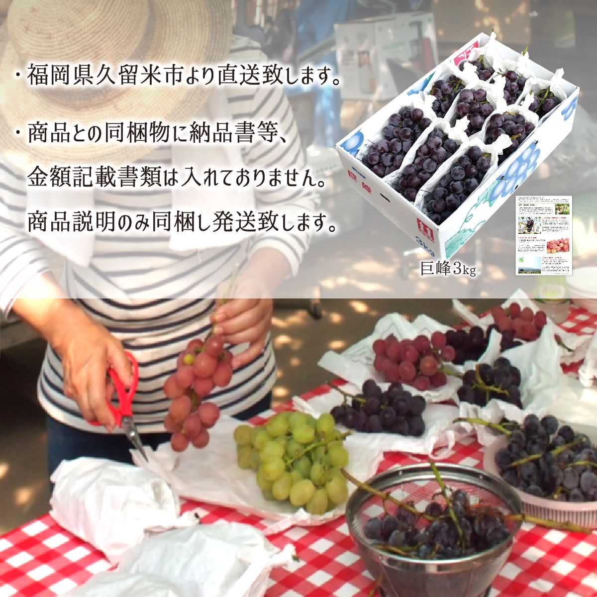 高妻 秀品 3kg 種あり葡萄 ハウス無農薬 路地8割減農薬 無化学肥料栽培