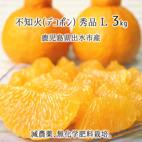 減農薬・有機肥料栽培の鹿児島県産不知火(デコポン)